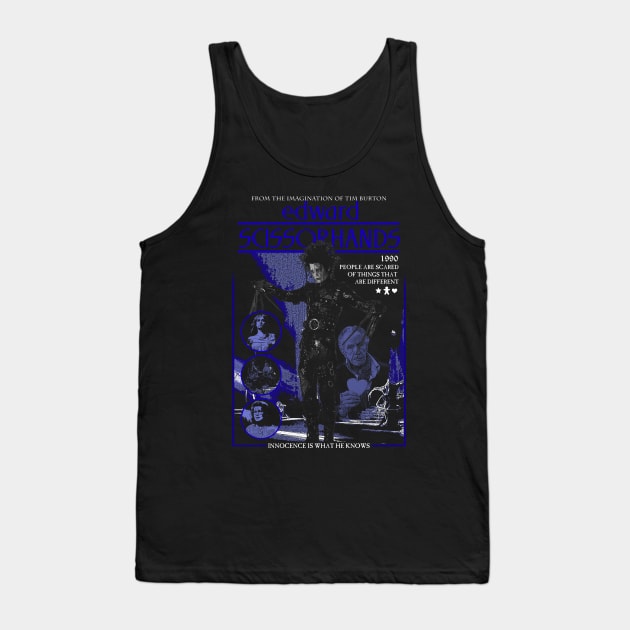 Edward Scissorhands Tank Top by WithinSanityClothing